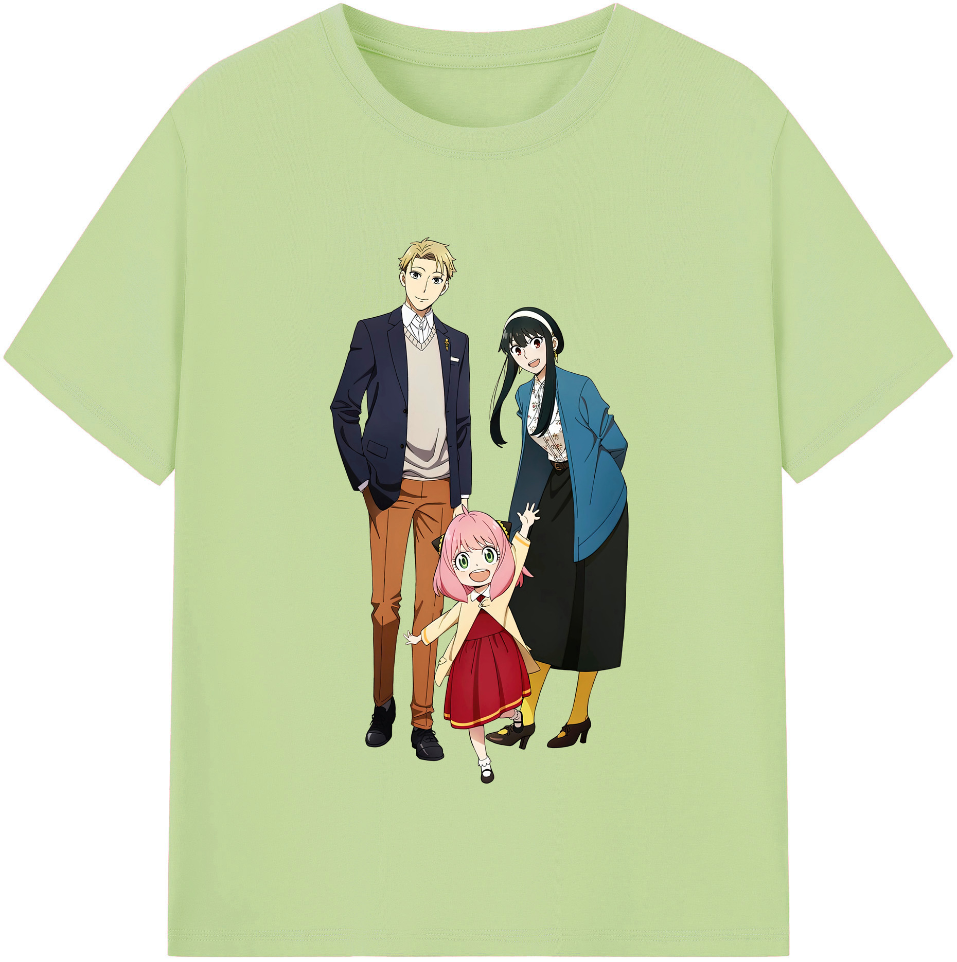（画像用） SPY×FAMILY间谍家家酒 綿100％半袖Tシャツ（フロントプリント）